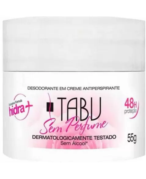 TABU DESODORANTE CR 55G SEM PERFUME