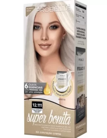 PROBELLE COLOR SUPER BONITA 12.111 LOURO PLATINADO CINZA SUP