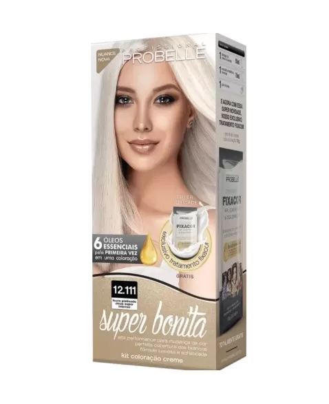 PROBELLE COLOR SUPER BONITA 12.111 LOURO PLATINADO CINZA SUP