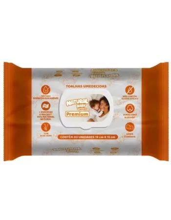 EVERGREEN NATURAL BABY WIPES PREMIUM TOALHAS UMEDECIDAS 80 UNID