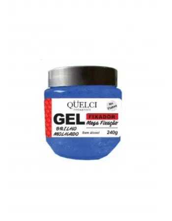 QUELCI GEL AZUL MEGA FIXAÇÃO 240G POTE