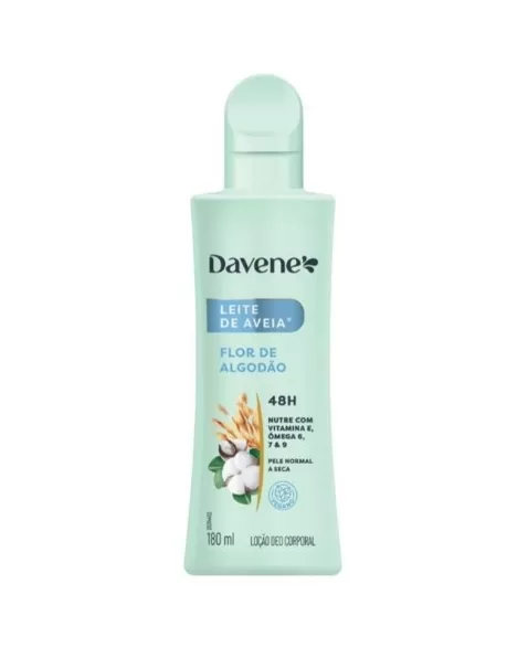 DAVENE AVEIA HIDRATANTE CORPO 180ML FLOR DE ALGODÃO