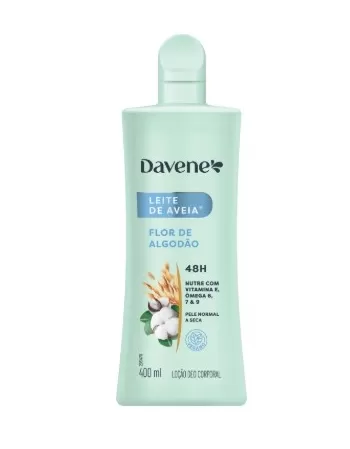 DAVENE AVEIA HIDRATANTE CORPO 400ML FLOR DE ALGODÃO