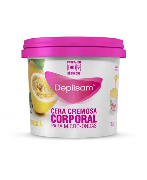 DEPILSAN CERA CREMOSA P/ MICROONDAS 100G MARACUJA