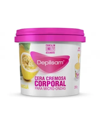 DEPILSAN CERA CREMOSA P/ MICROONDAS 200G MARACUJA