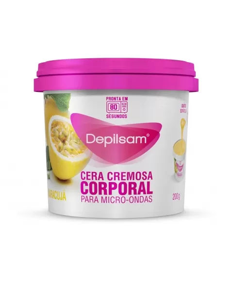 DEPILSAN CERA CREMOSA P/ MICROONDAS 200G MARACUJA