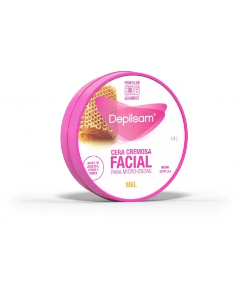 DEPILSAN CERA CREMOSA P/ MICROONDAS FACIAL 40G MEL