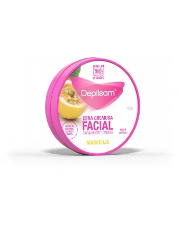 DEPILSAN CERA CREMOSA P/ MICROONDAS FACIAL 40G MARACUJA