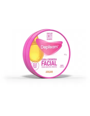 DEPILSAN CERA CREMOSA P/ MICROONDAS FACIAL 40G ARGAN