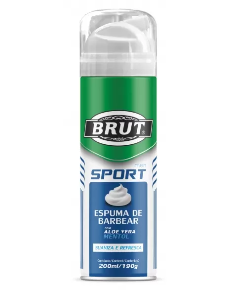 BRUT ESPUMA DE BARBA SPORT 200ML/190G