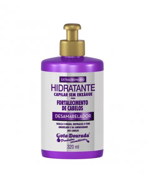 GOTA DOURADA CREME S/ ENXAGUE DESAMARELADOR 320ML